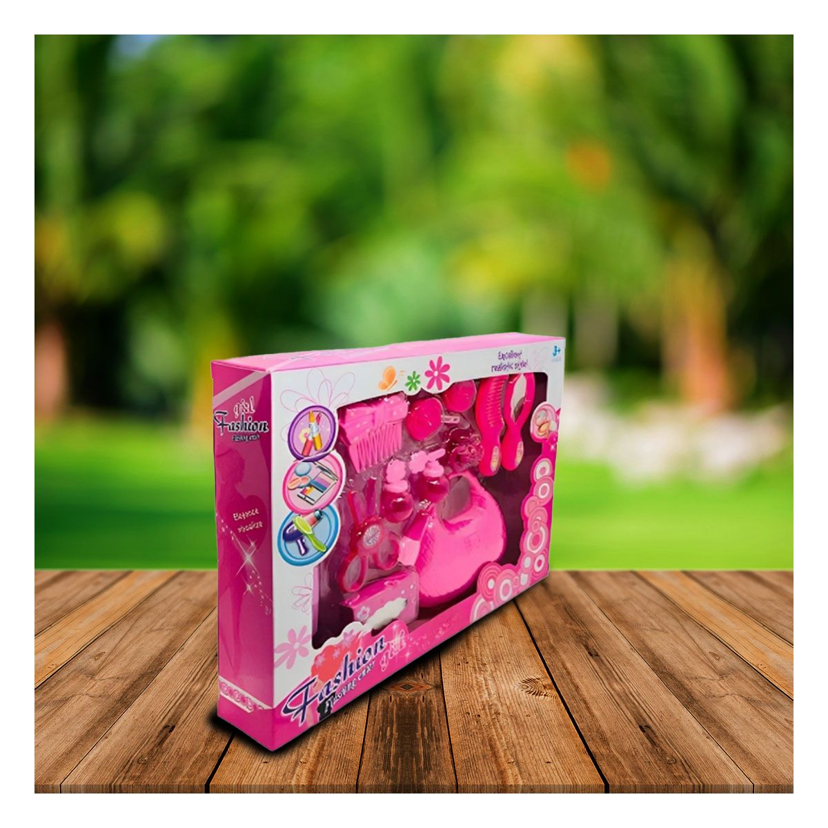 RYBIU IMPORT - Pack6 Accesorios de Juguetes Color Rosado Y+Papel de Regalo