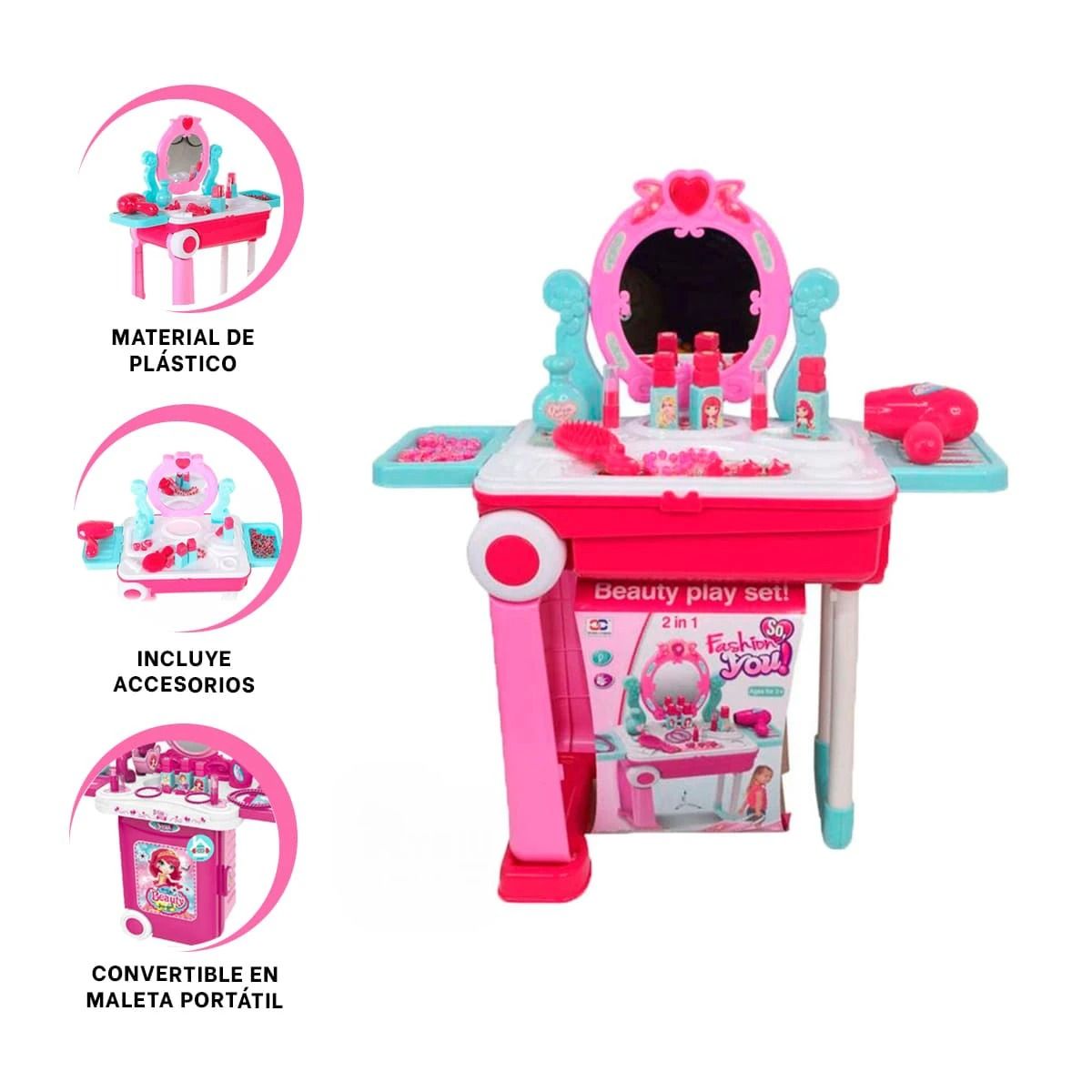 RYBIU IMPORT - Pack4 Set Novedoso y Practico para Niñas Y+Ligas de Regalo