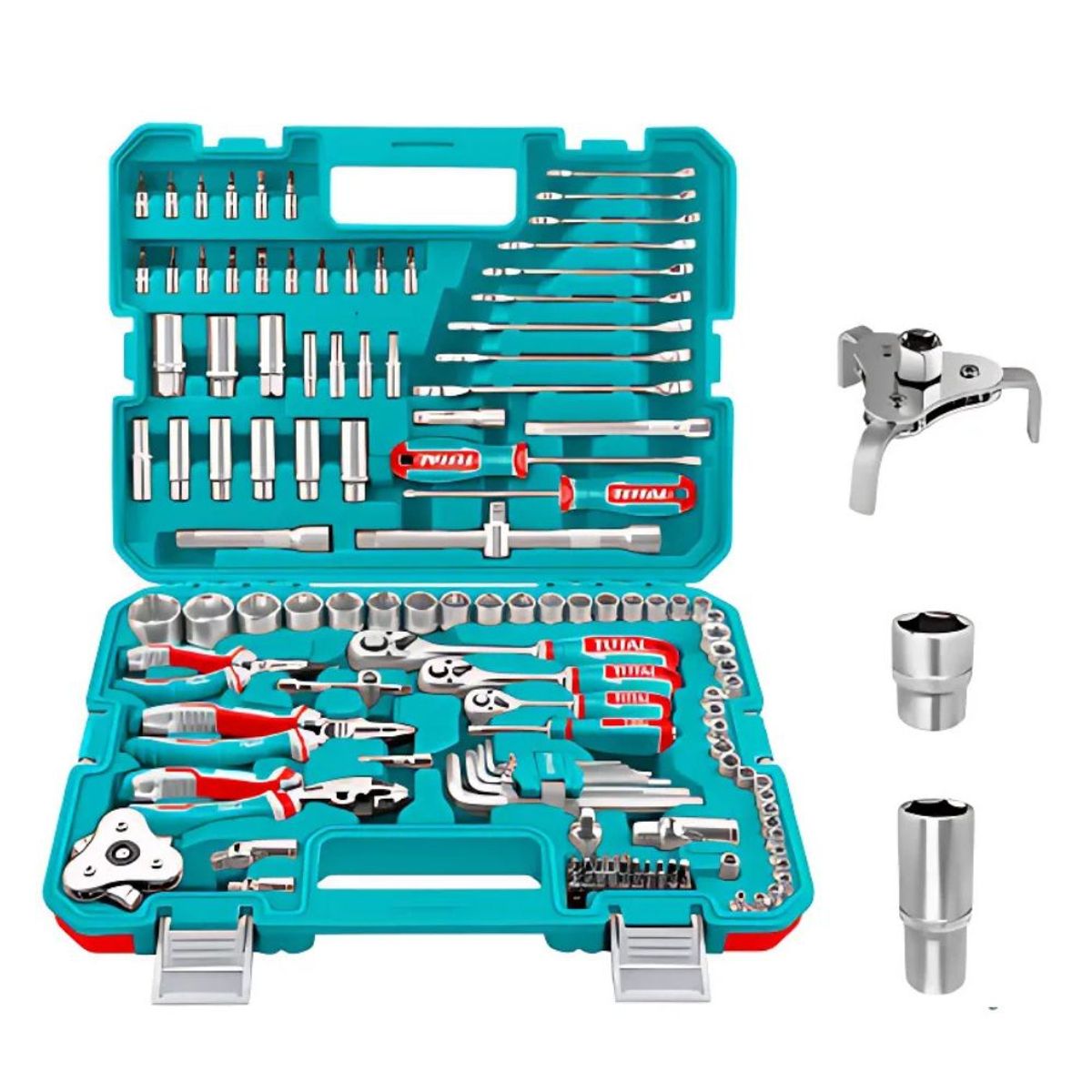 TOTAL TOOLS - Set De Herramientas Manuales 135 Pzs Industrial - THKTHP21356