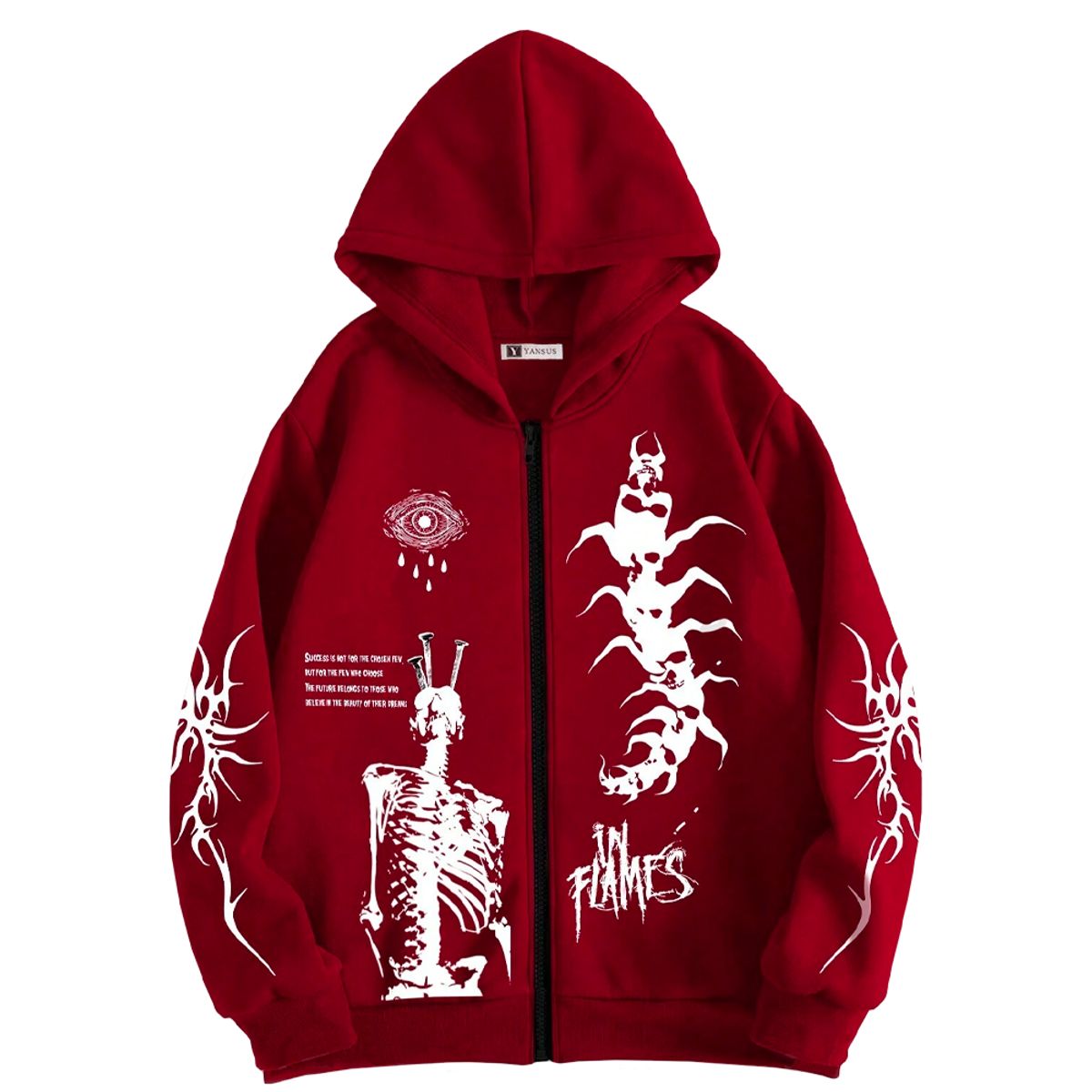 YANSUS - Polera Hombre Yansus Estampado Flames