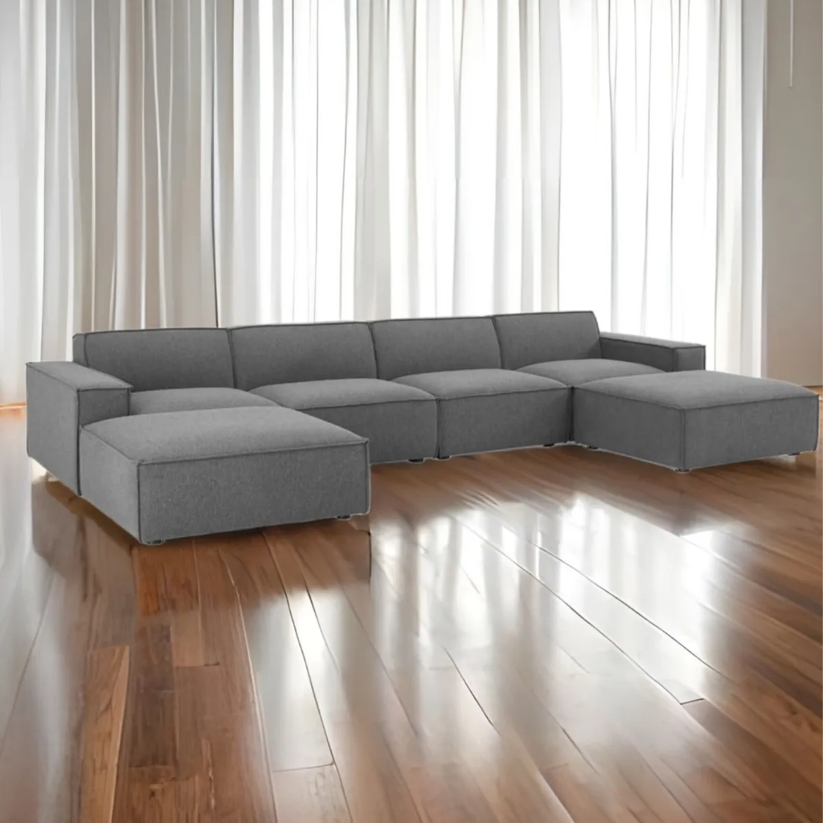 GENERICO - MODELO LITUANIA SECCIONAL COLOR PLOMO