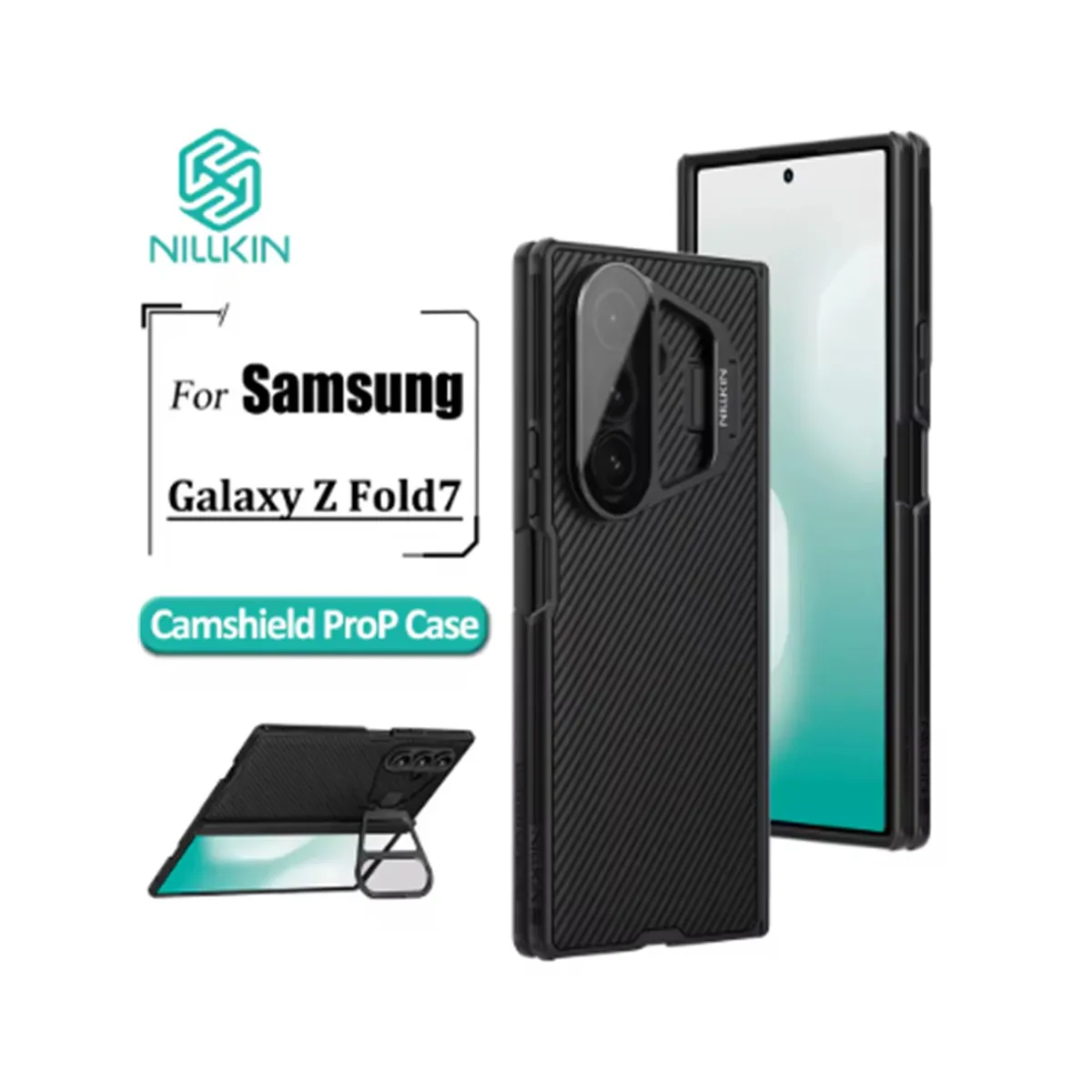 NILLKIN - Case Nillkin Para Z Fold 7 con lápiz óptico - Negro