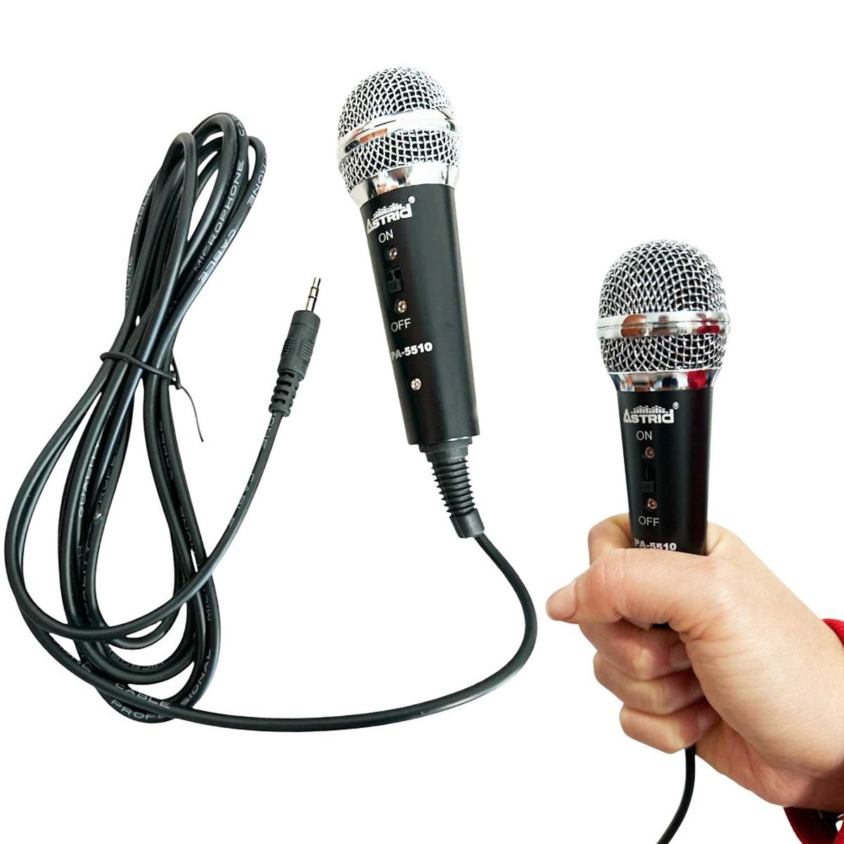 ASTRID - Micrófono Plug 3.5 Mm Pc Profesional Astrid Baby para CELULAR O DISPOSITIVOS MOVILES