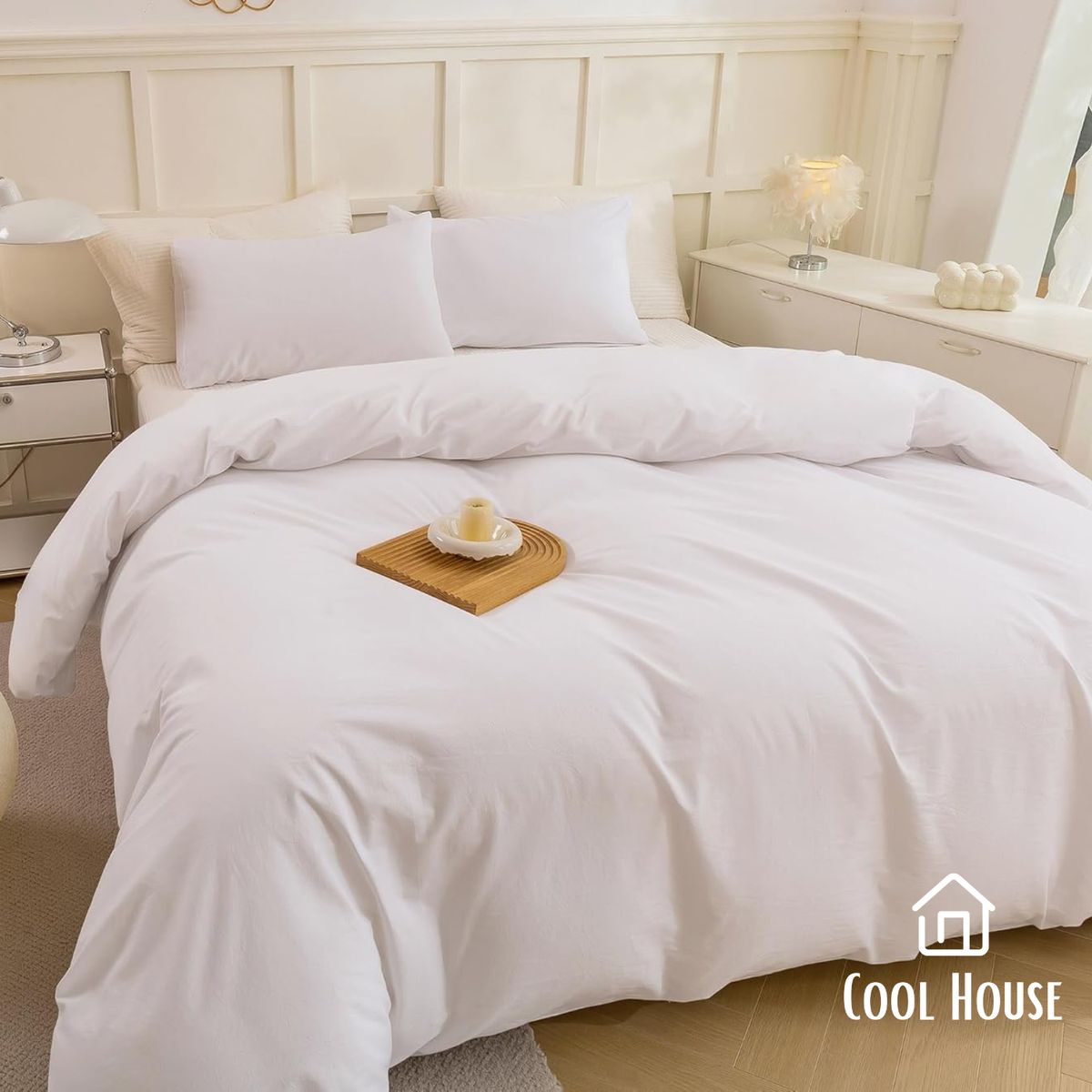 GENERICO - Kit de edredón Cool House T-150 100% algodón