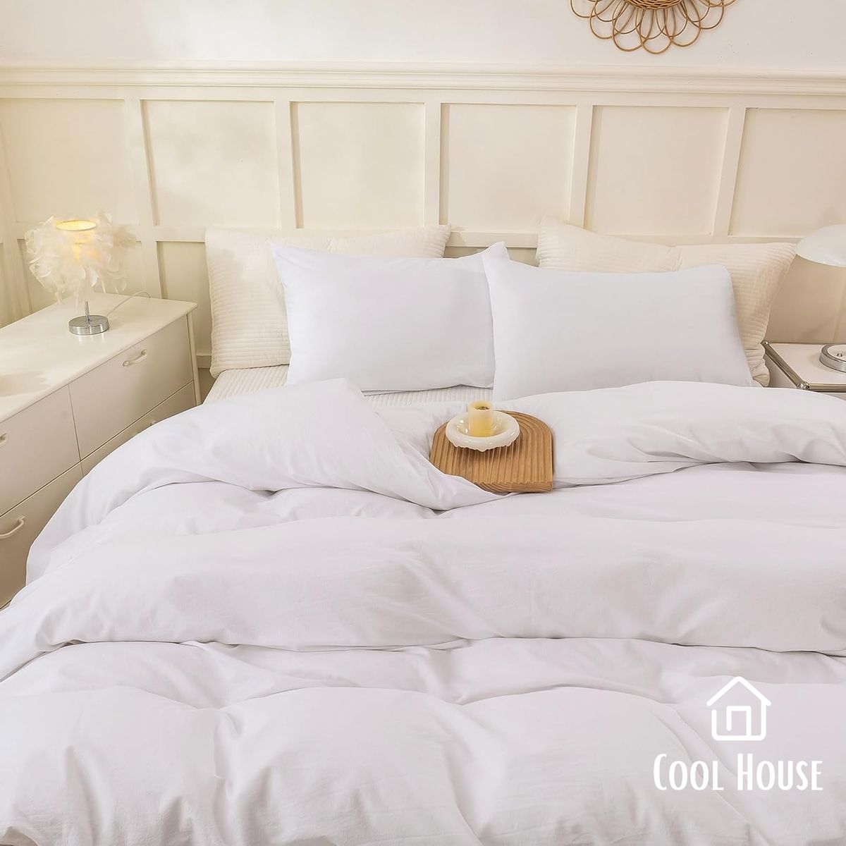 GENERICO - Kit de edredón Cool House T-150 100% algodón