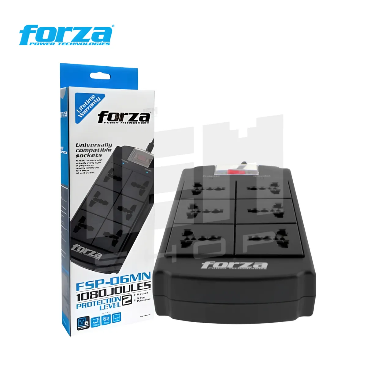 FORZA - Estabilizador de voltaje FSP-06MN 6 TOMAS