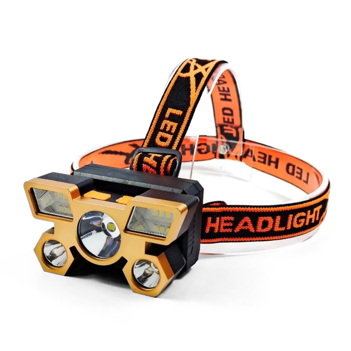 GENERICO - Linterna Cabeza Recargable 350LM Frontal 5 LED