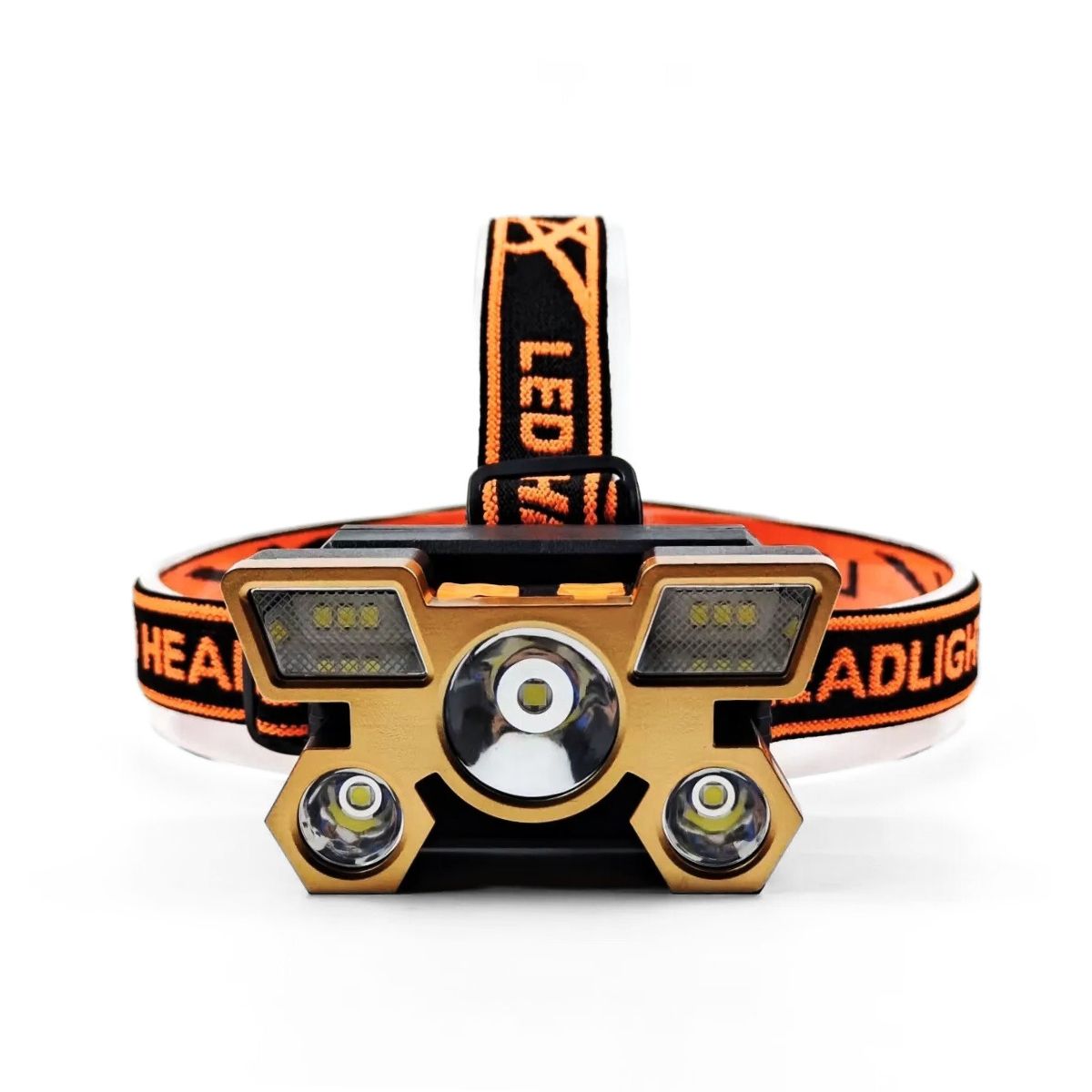 GENERICO - Linterna Cabeza Recargable 350LM Frontal 5 LED