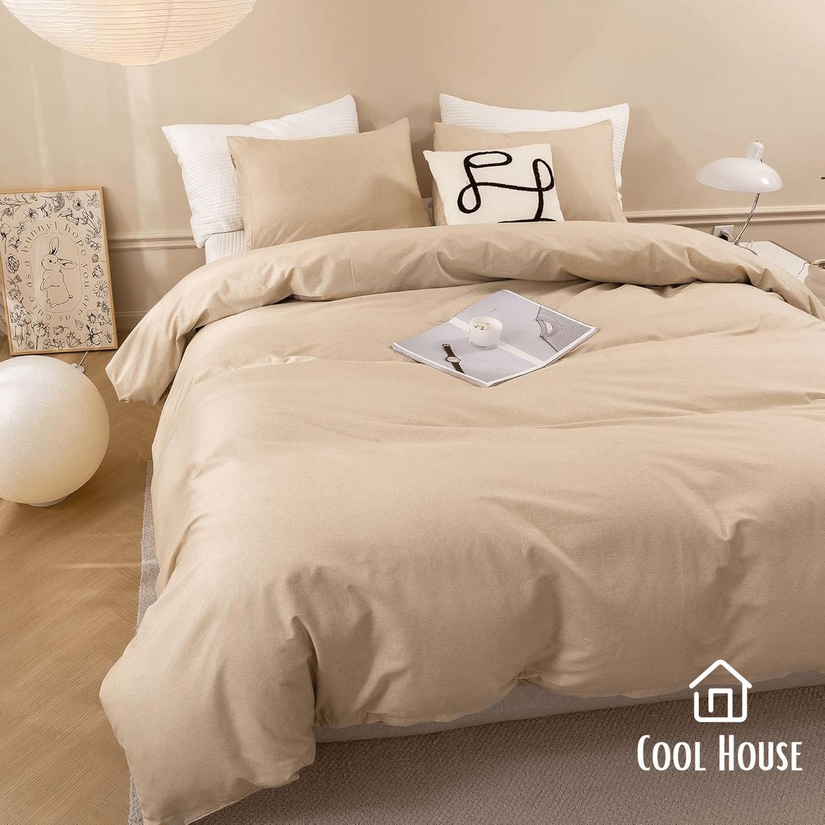 GENERICO - Kit de edredón Cool House T-150 100% algodón