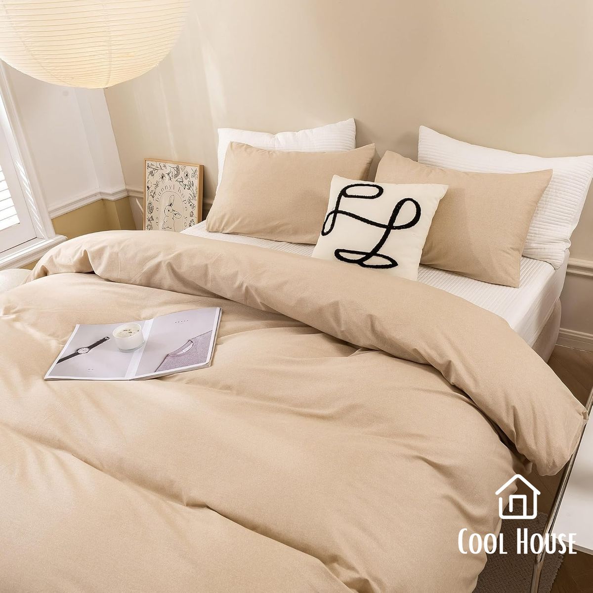 GENERICO - Kit de edredón Cool House T-150 100% algodón