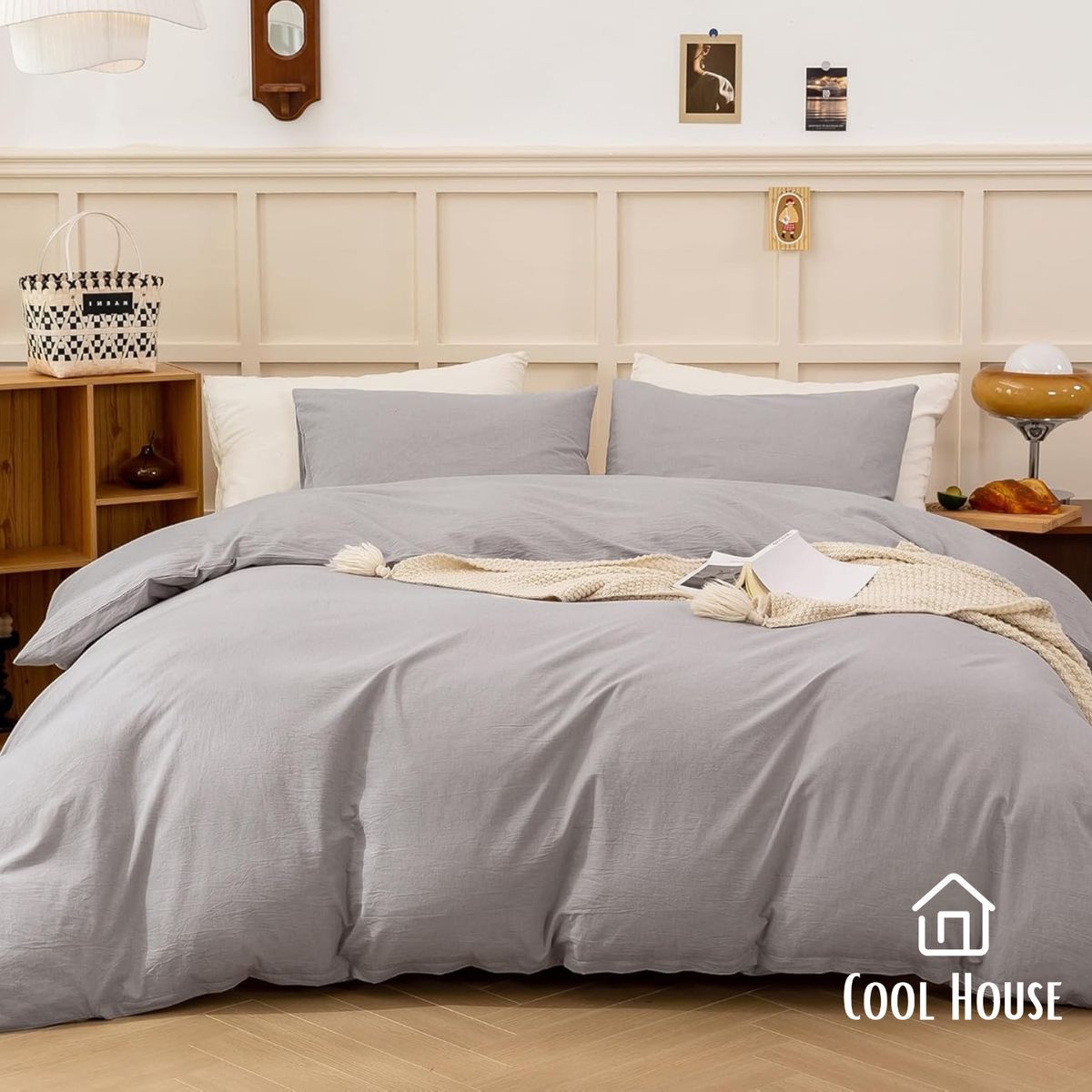 GENERICO - Kit de edredón Cool House T-150 100% algodón
