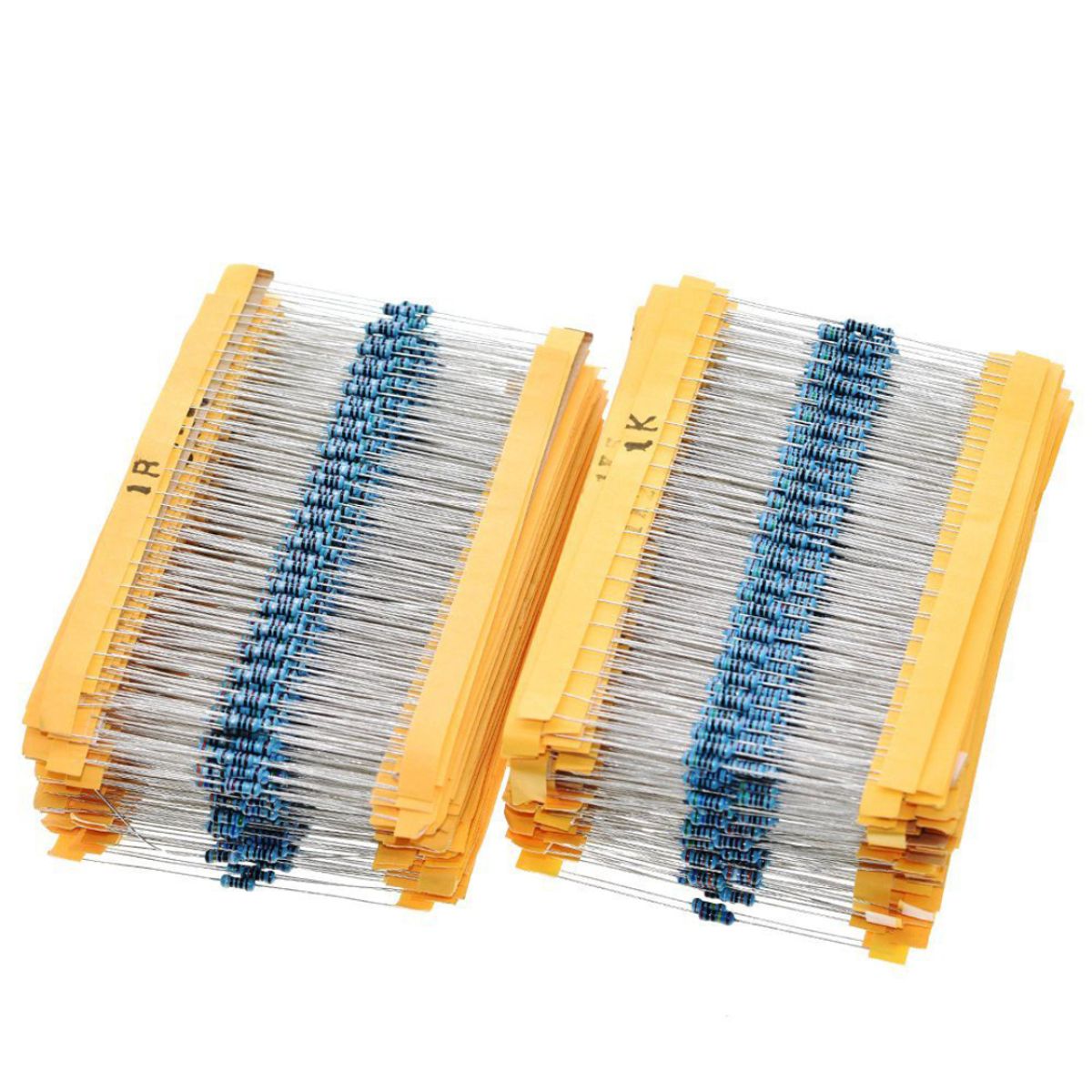 GENERICO - Kit 600 Resistencias Película Metálica 1/4W 30 Valores con Caja