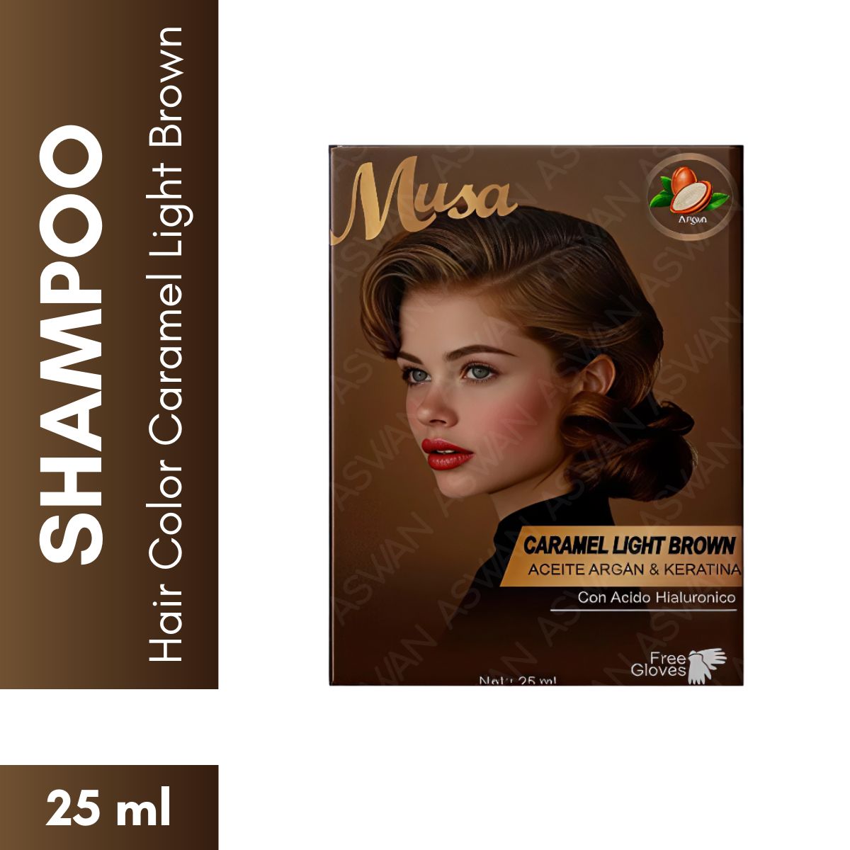 GENERICO - Shampoo Hair Color Caramel Light Brown 25 ml - MUSA