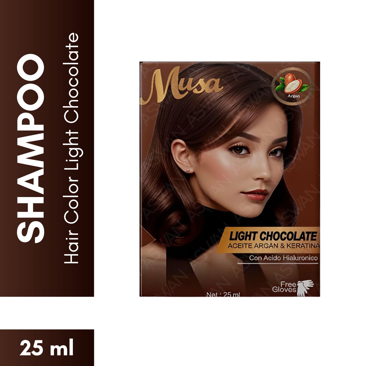 GENERICO - Shampoo Hair Color Light Chocolate 25 ml - MUSA