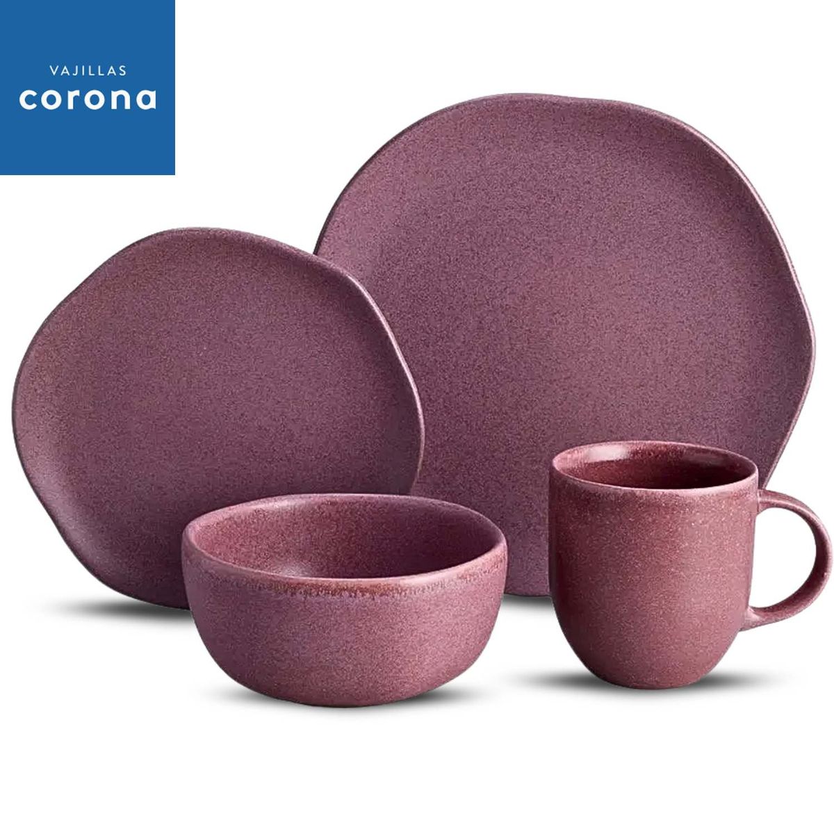 CORONA - Vajilla Corona Gulupa 4 Puestos 16 Piezas