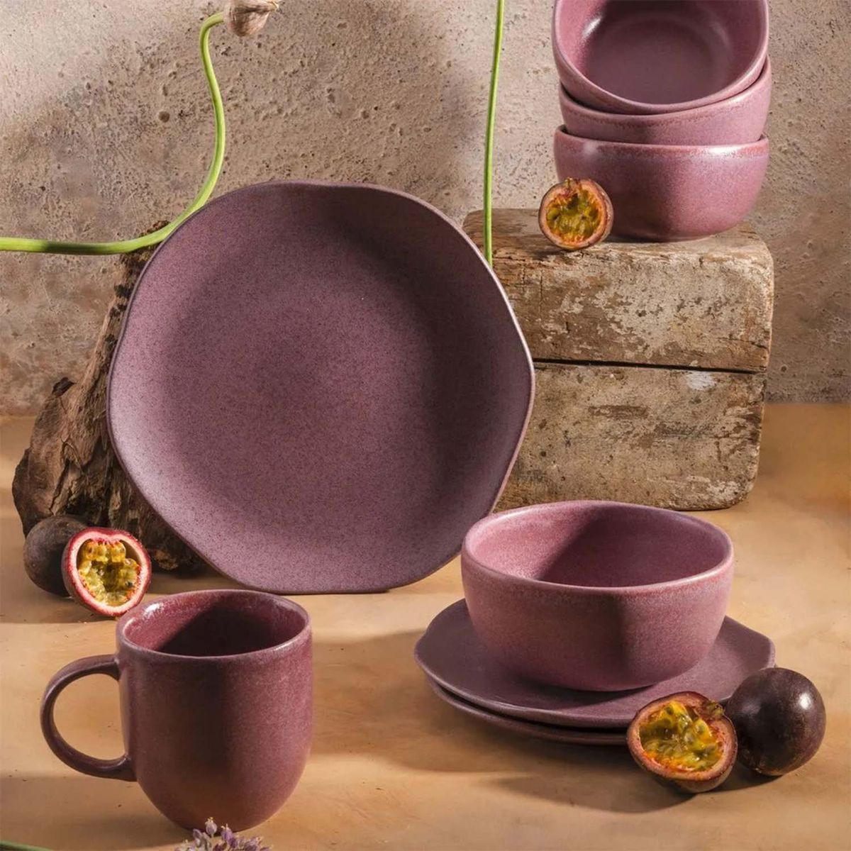 CORONA - Vajilla Corona Gulupa 4 Puestos 16 Piezas