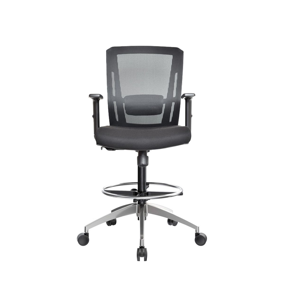 OFIDEAS - Silla Cajero Ergonómico Delphi II Negro Base Aluminio Ofideas