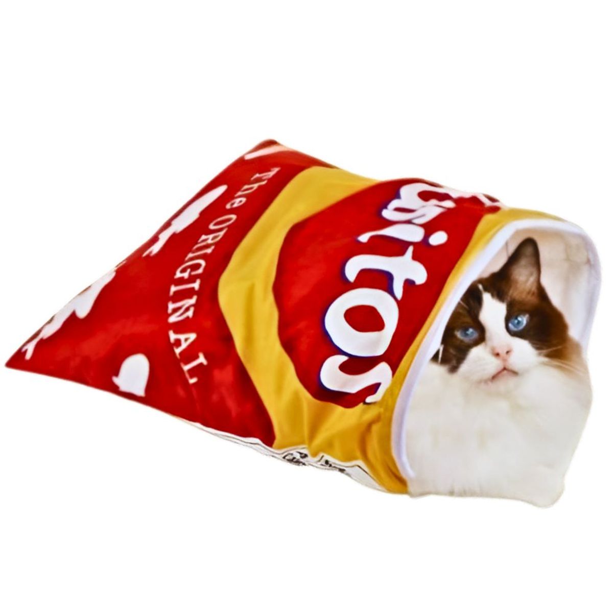 GENERICO - Saco de Dormir para Gatos con forma de Chips MODELO 3