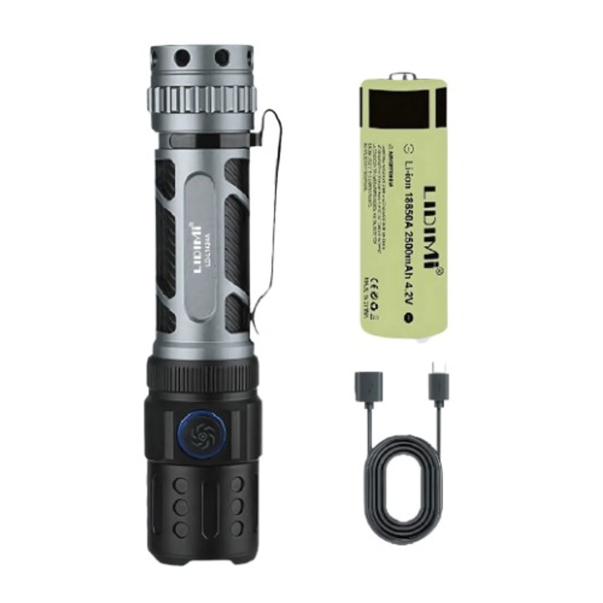 LIDIMI - Linterna De Metal Lidimi 100 Metros De Distancia Blanco