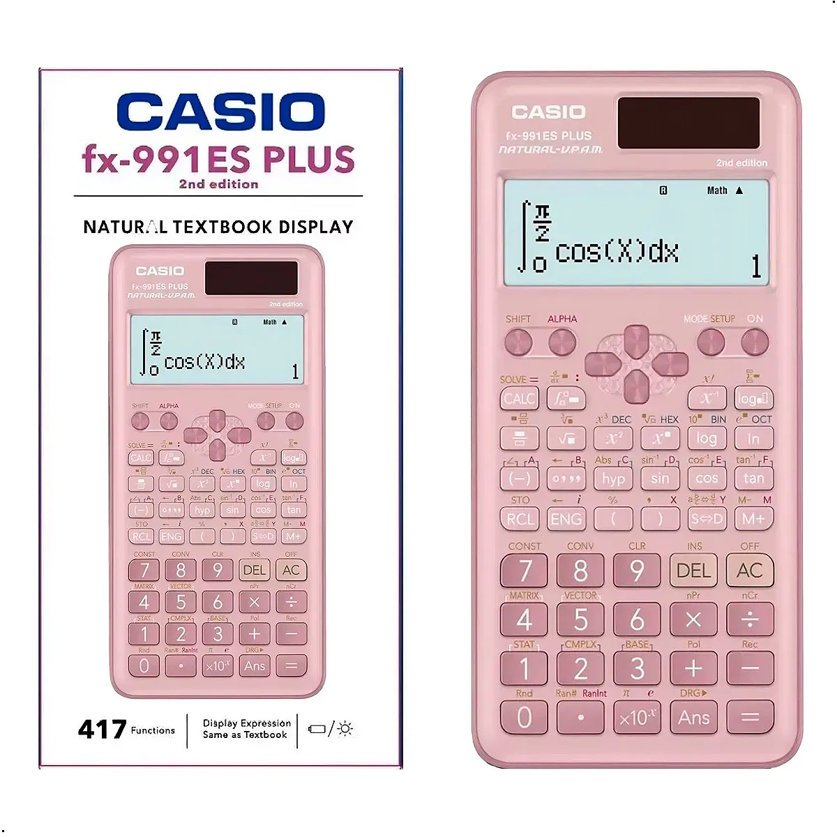 CASIO - Calculadora Científica Casio FX-991 Es Plus 417 Rosado