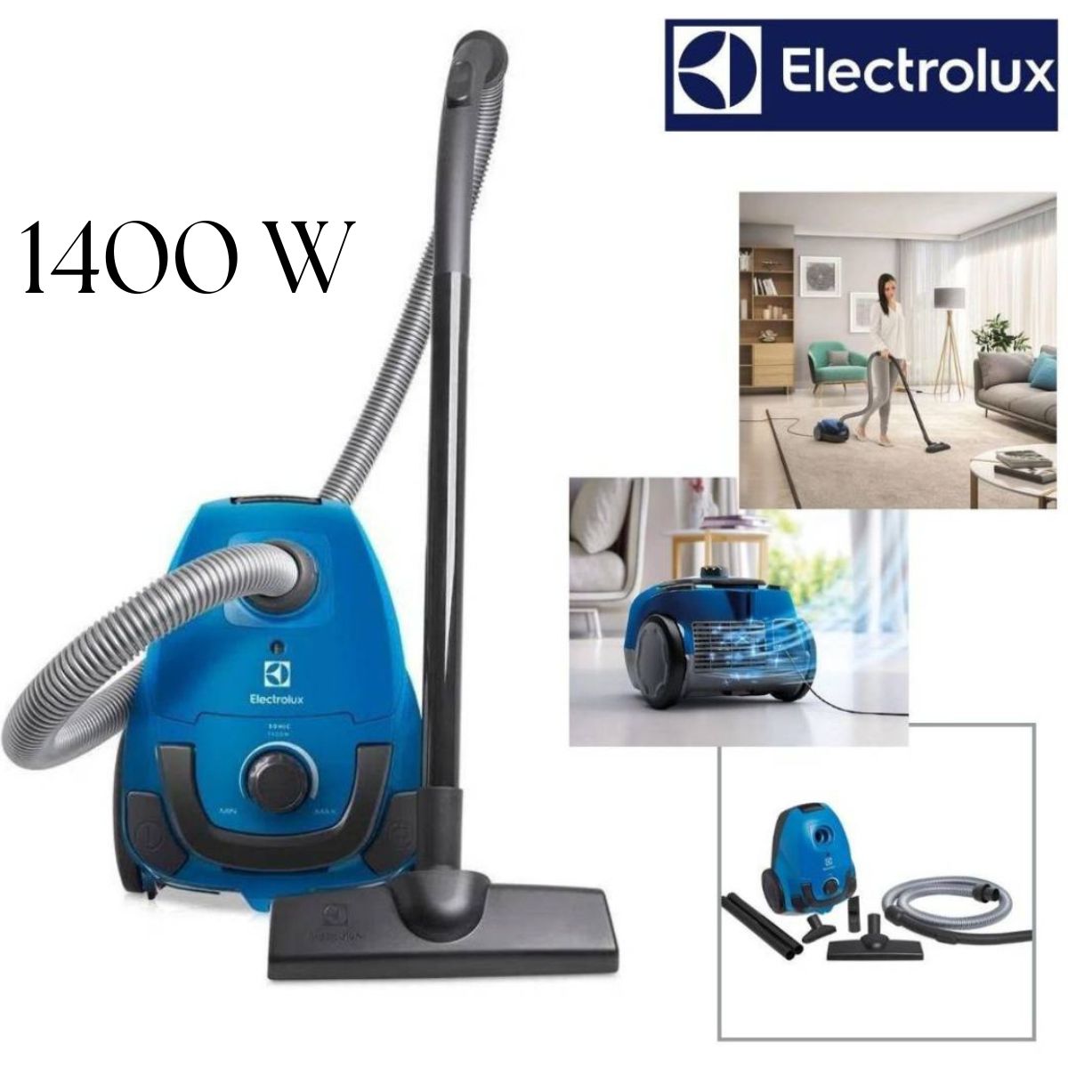 ELECTROLUX - Aspiradora Electrolux De Bolsa 124L 1400W Sonic SON10