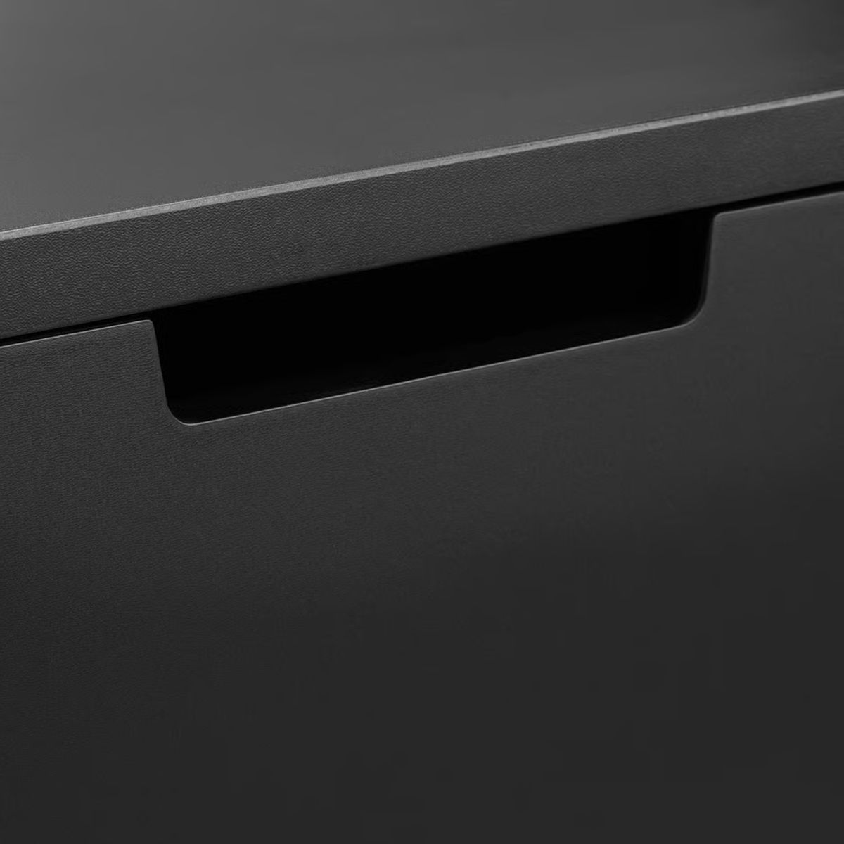 GENERICO - Comoda Melamina Negro Premium 1.20m 6 Cajones