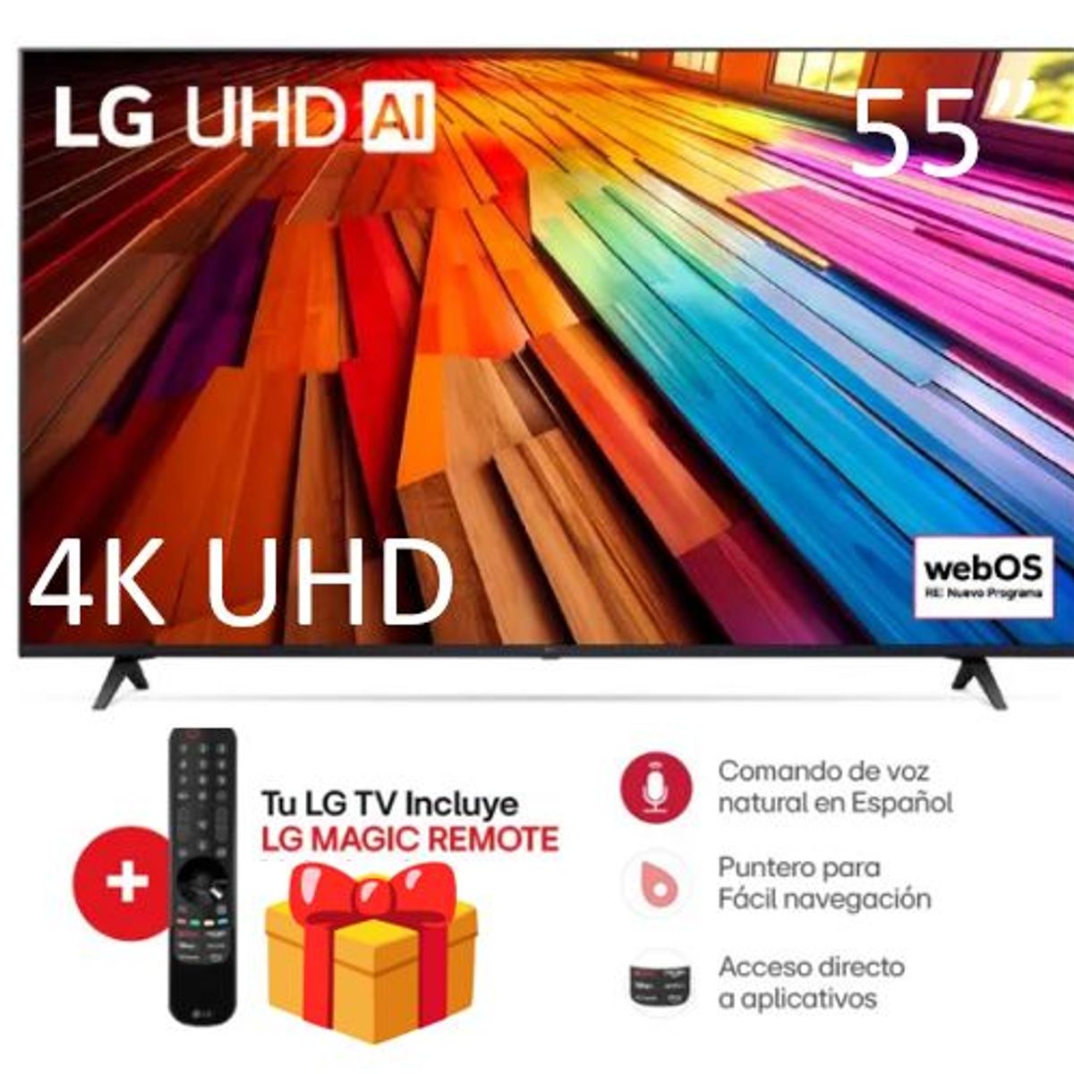 LG - Televisor LG 55 55UT8050PSB LED 4K Ultra HD