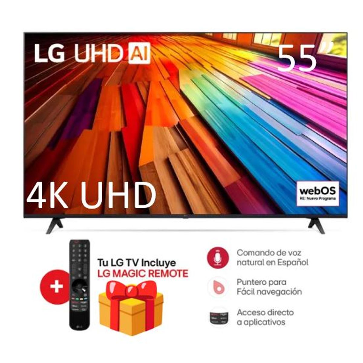 LG - Televisor LG 55 55UT8050PSB LED 4K Ultra HD