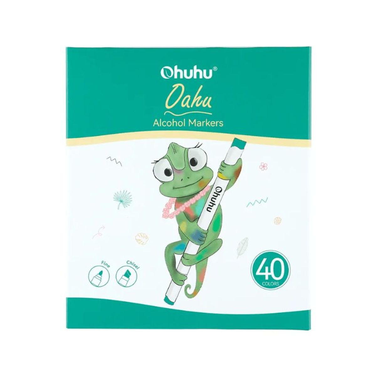 OHUHU - Ohuhu Oahu. Set de 40 marcadores de alcohol (NUEVO)