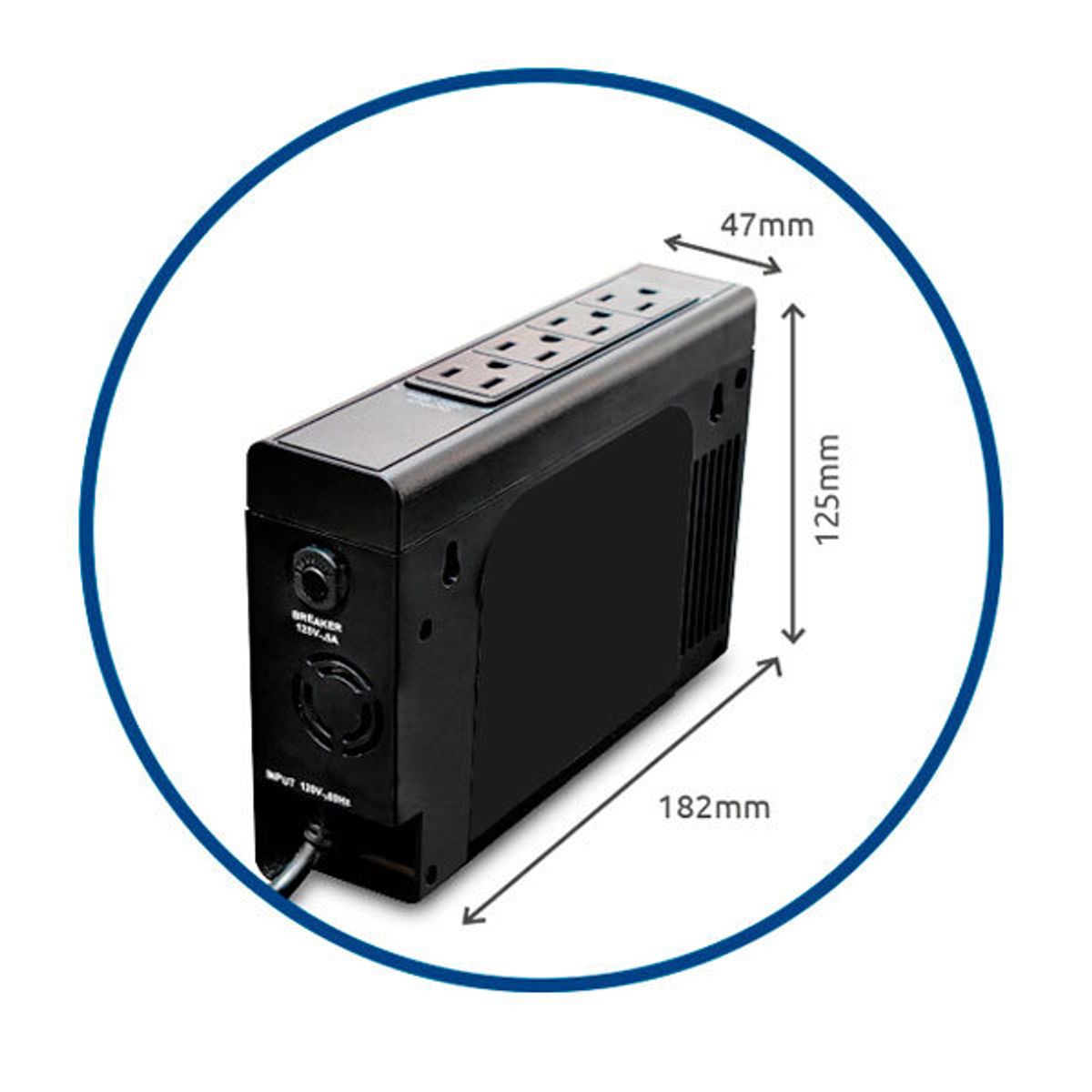 CDP - SAI CDP INTERACTIVO PORTÁTIL LI-504I 500VA/ 250W/ 4 SALIDA/ BAT