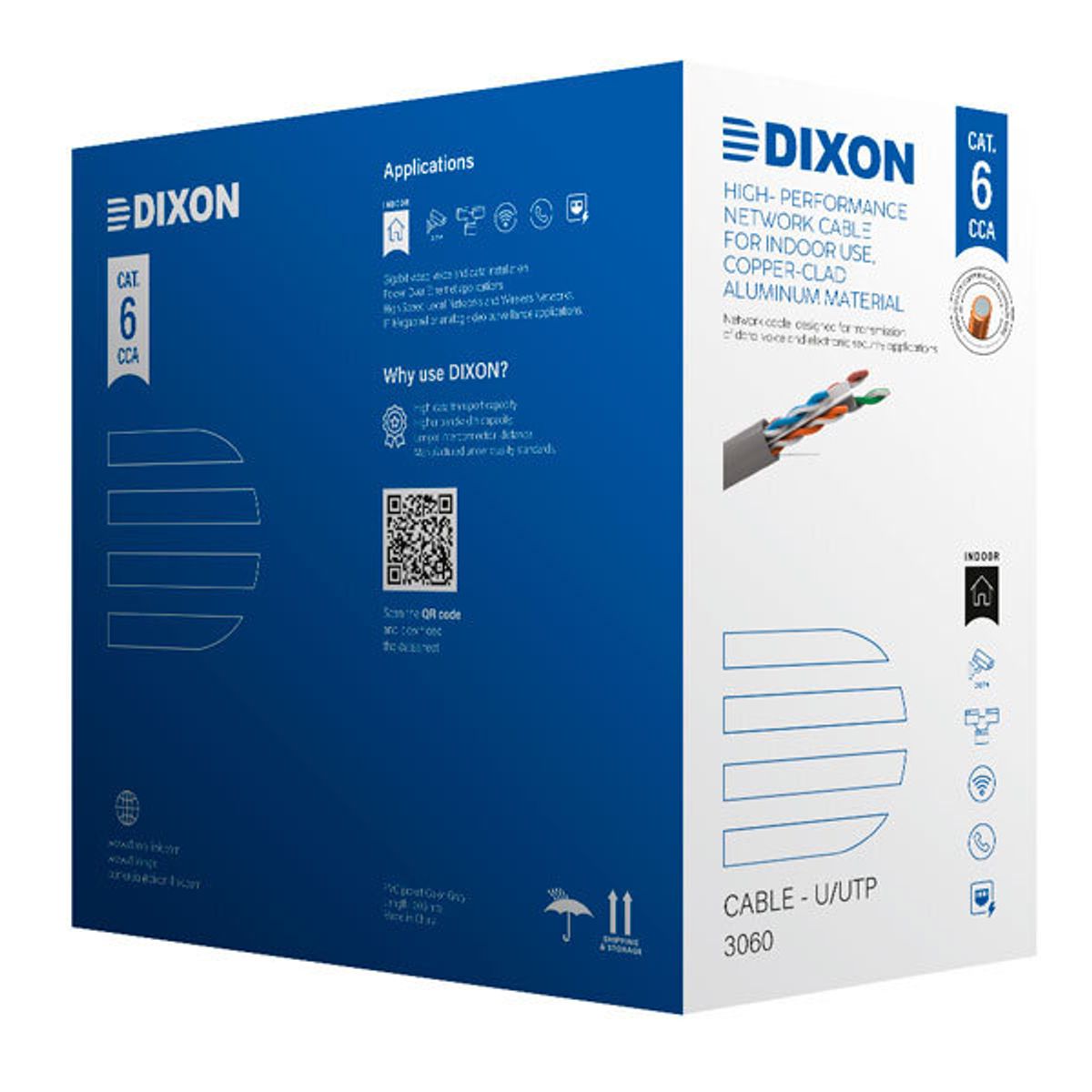 DIXON - Cable UTP Dixon Cat6 CCA 4PX23AWG 305M 3060LSZ