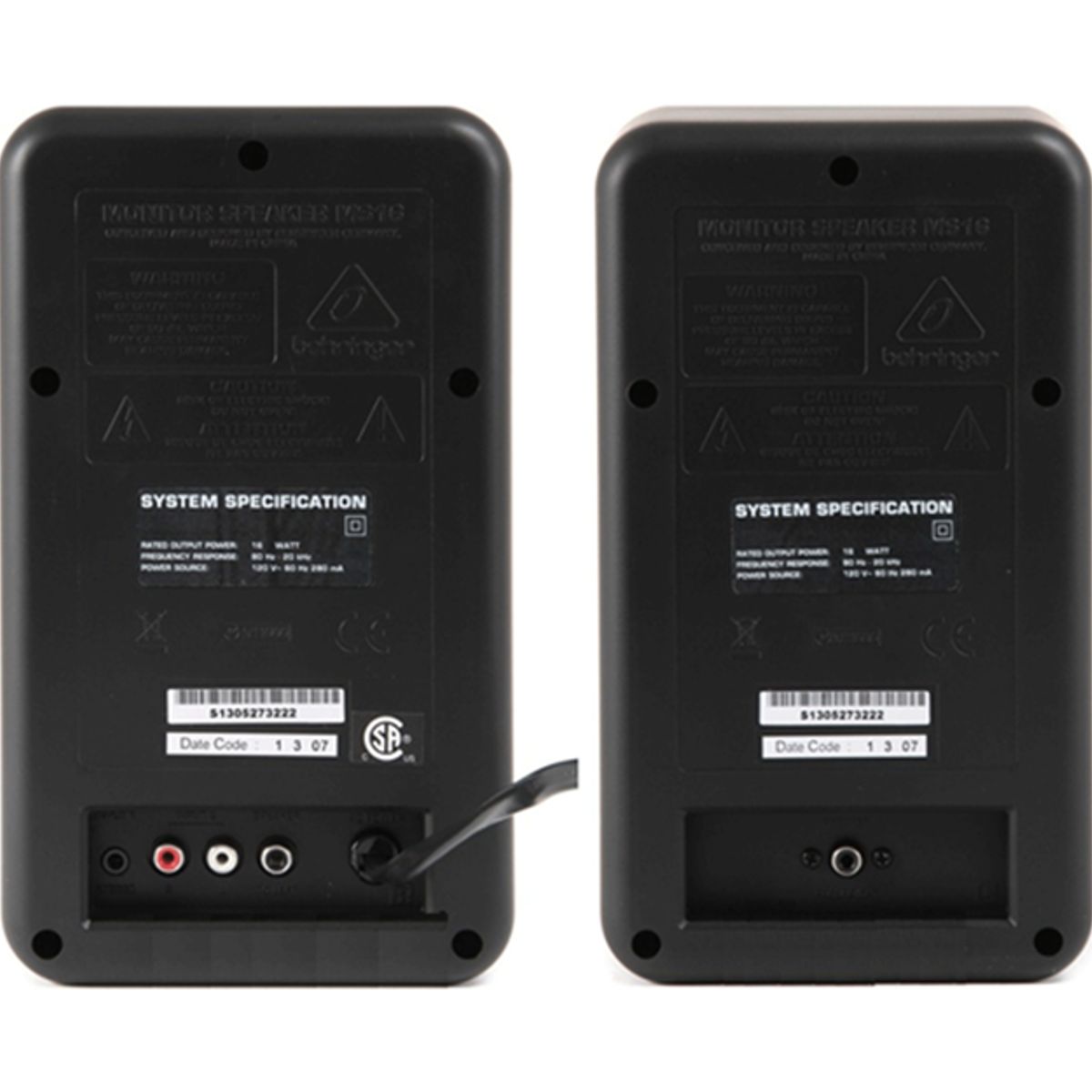 BEHRINGER - Behringer MS16 - Monitores Activo Estudio