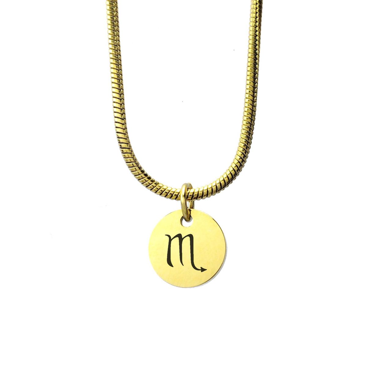 GENERICO - Collar Cadena Signo Escorpio Enchapado en Oro 18k para mujer