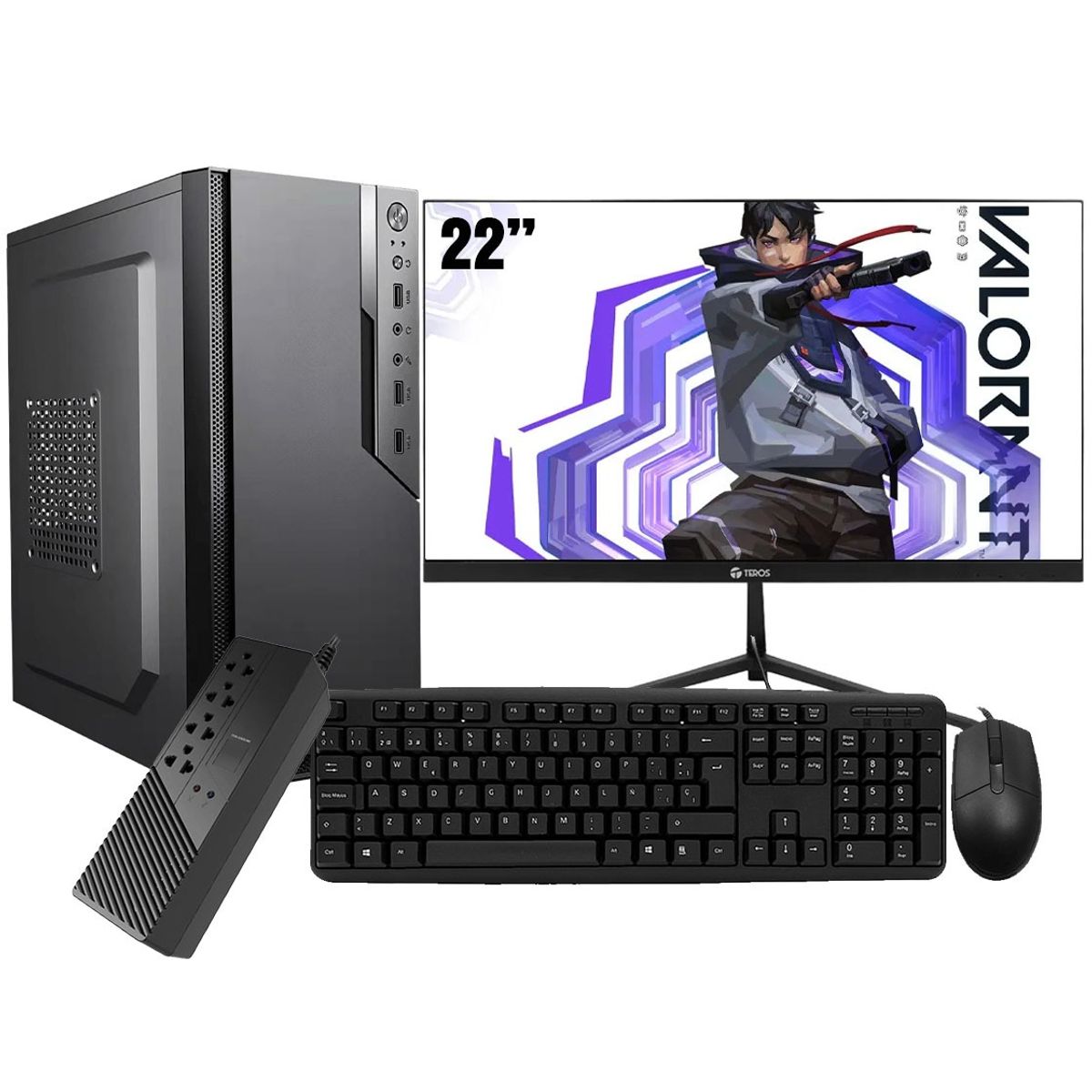 AMD - Computadora PC GAMER RYZEN 3 3200G RAM 16GB SSD 512GB MONITOR 22 FULL HD