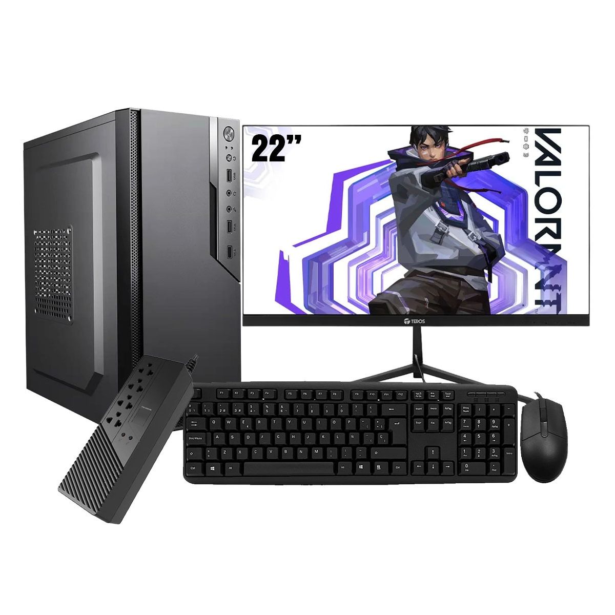 AMD - Computadora PC GAMER RYZEN 3 3200G RAM 16GB SSD 512GB MONITOR 22 FULL HD