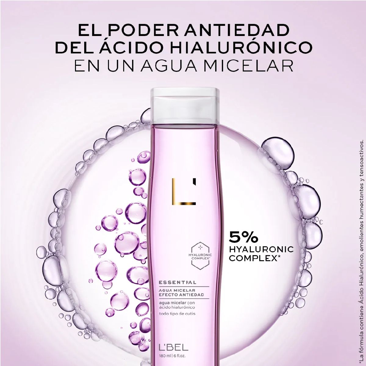 LBEL - Essential Agua Micelar Efecto Antiedad 180ml