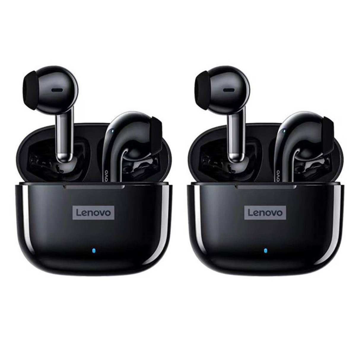 LENOVO - Audífonos Inalámbricos Lenovo LP40 Pro Combo x2 Negro BT 5.1