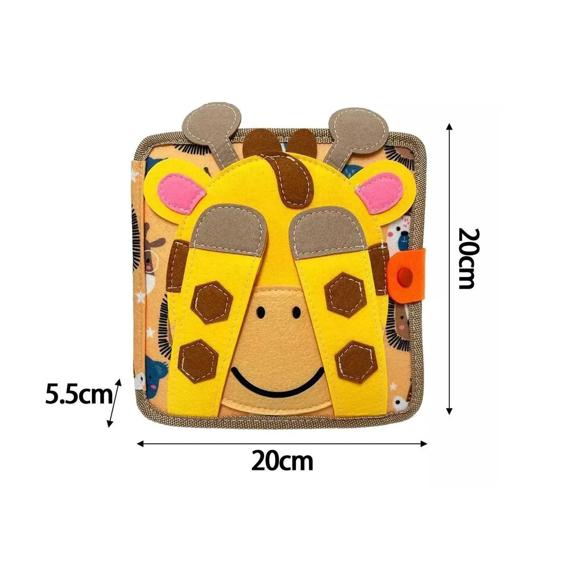 GENERICO - Juguete Libro de Estimulación para Niños Sensorial Jirafa