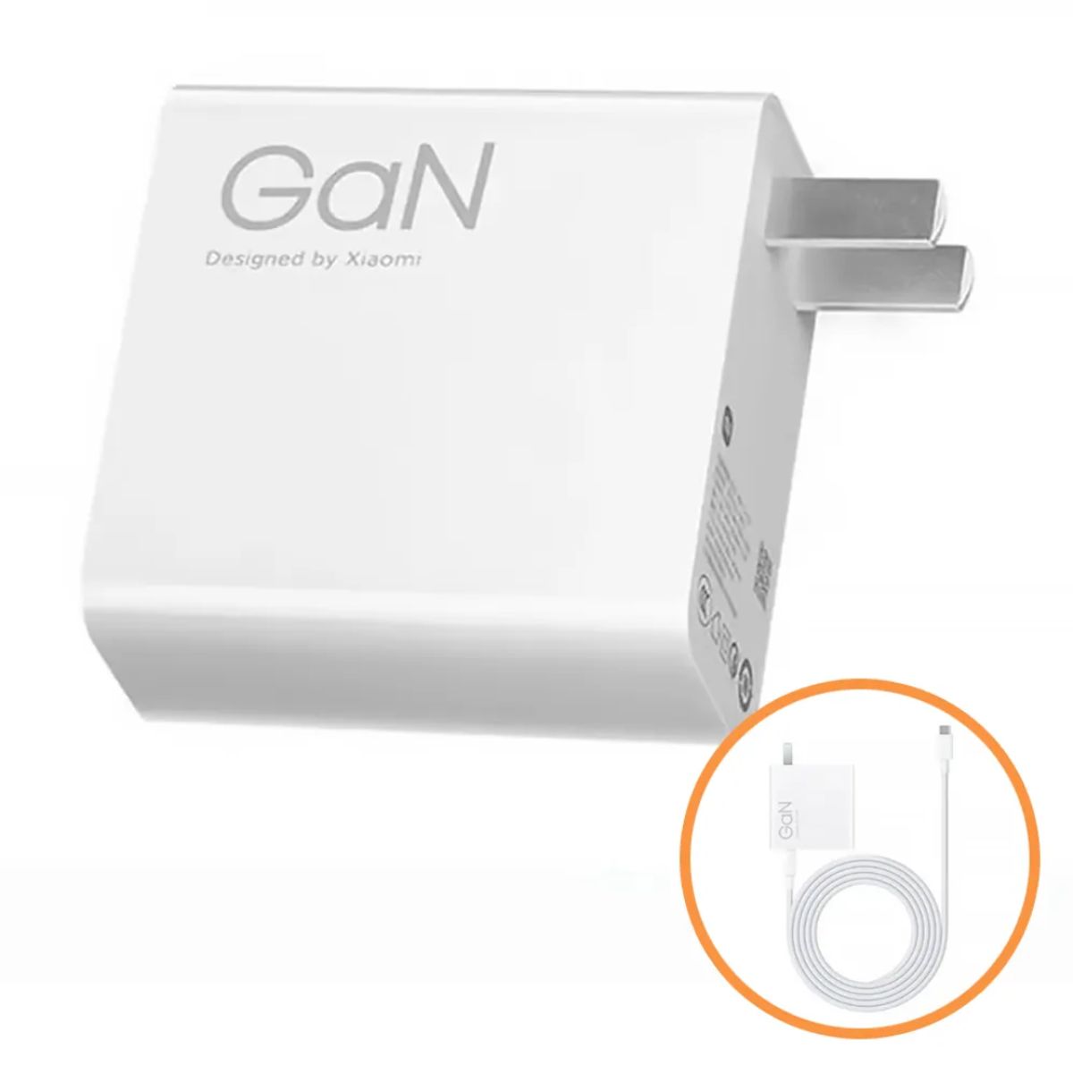 XIAOMI - CARGADOR XIAOMI 120W GAN TURBO ORIGINAL TC BLANCO