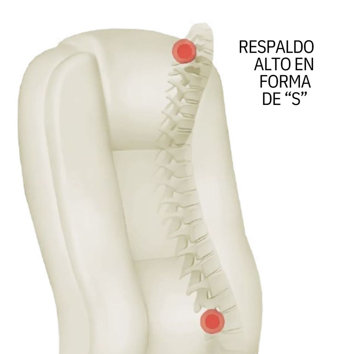 XION - SILLA DE OFICINA VANCOUVER BALANCEO RESPALDO ERGONOMICO COLOR BEIGE