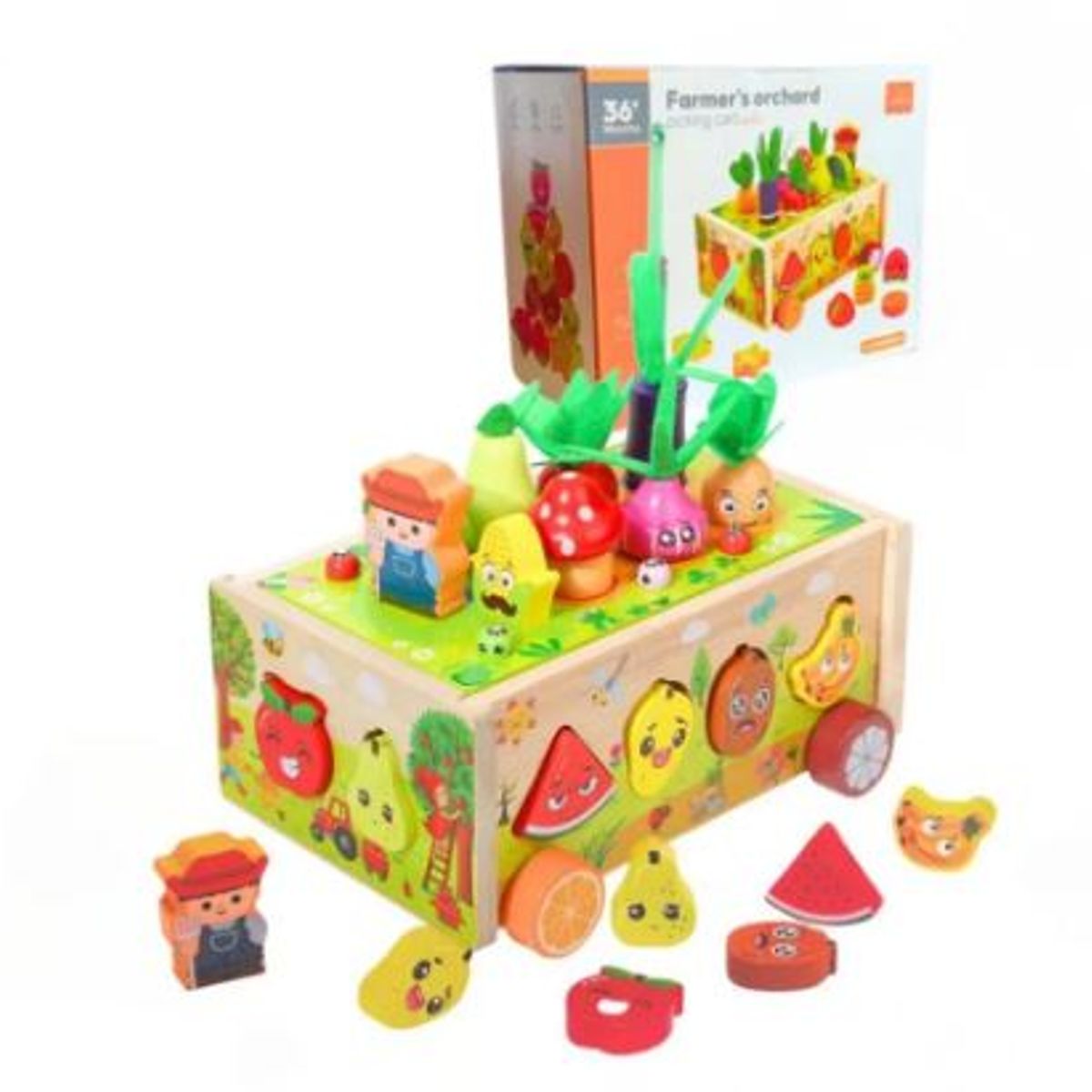 GENERICO - Juguete Montessori de Madera Mi Primera Granja