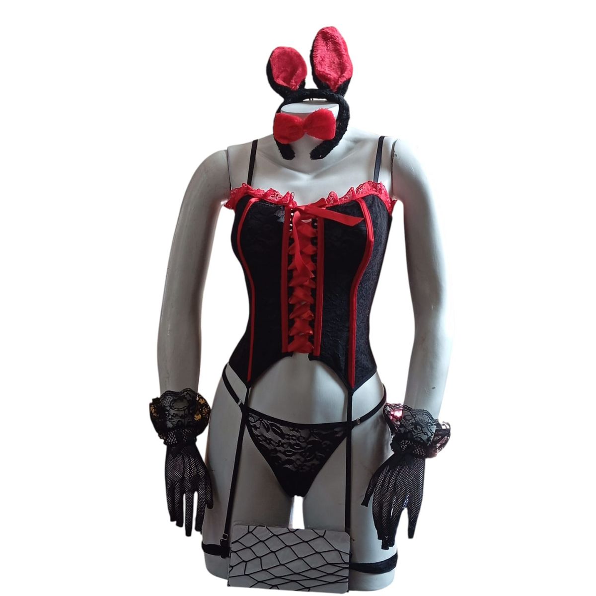 GENERICO - LENCERIA SEXY DISFRAZ CONEJITA CORSET TALLA S-M-L