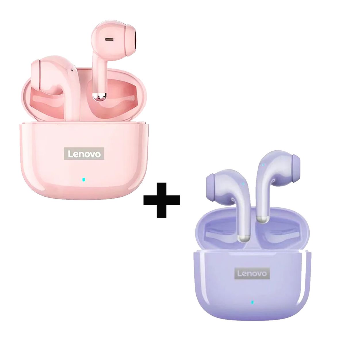 LENOVO - Combo Audifonos Lenovo Lp40 pro Purpura + Lp40 pro Rosa