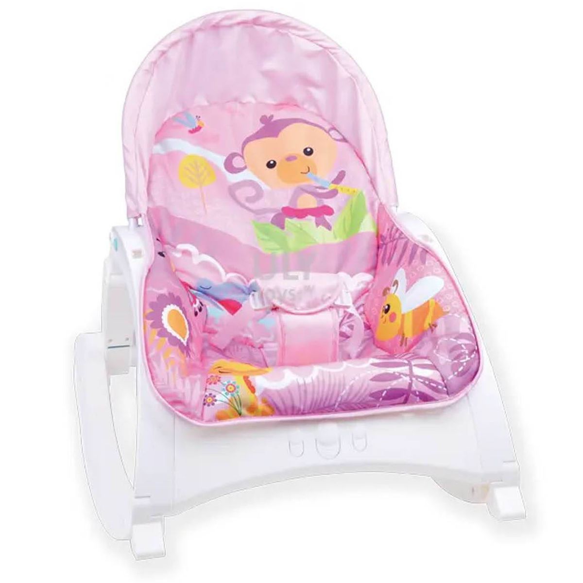 Silla Mecedora Musical y Vibrador Music Rosado, marca IDEAL BABY & KIDS - Foto 2
