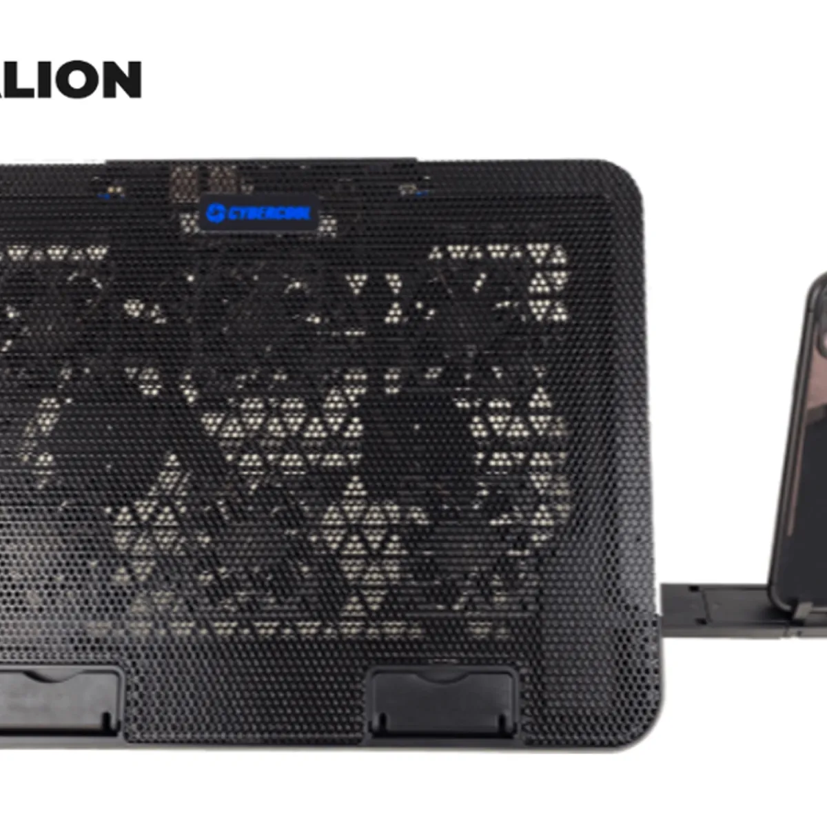 HALION - Cooler para Laptop CYBERCOOL HA-A9R LED Azul Marco RGB USB HALION