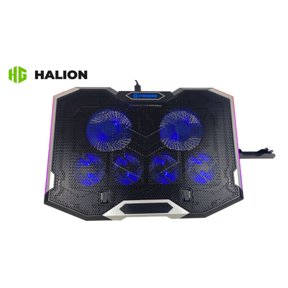 CYBERCOOL - Cooler para Laptop HA-K9 LED Azul Marco RGB USB CYBERCOOL