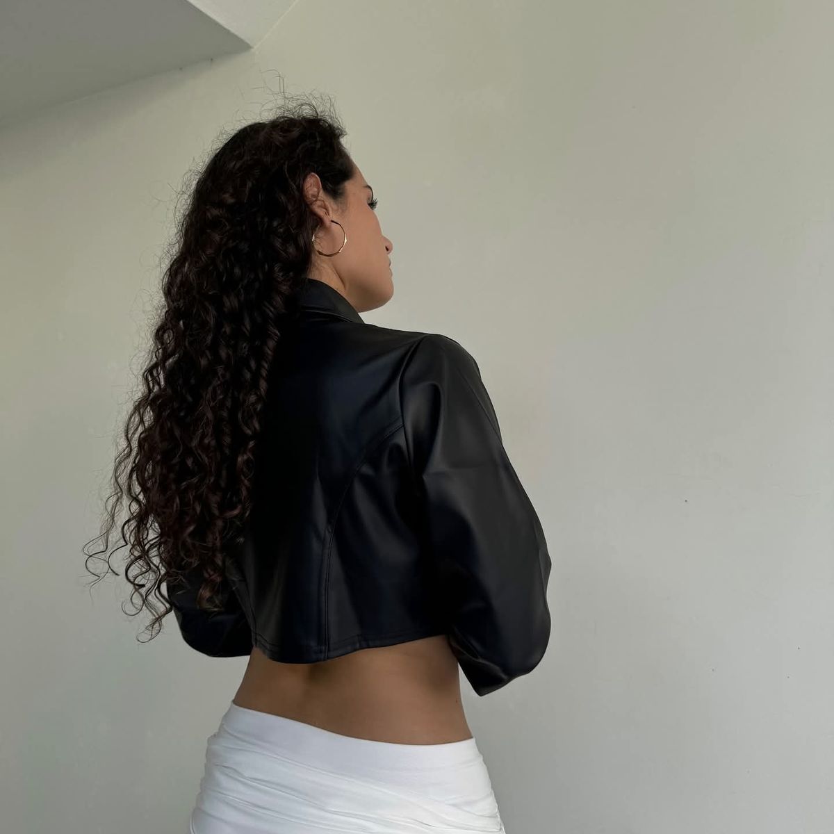 GENERICO - CASACA CROP DE MUJER