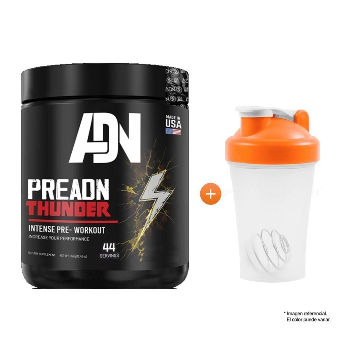ADN - Pre Entreno Adn PreAdn Thunder 352gr Uva Shaker
