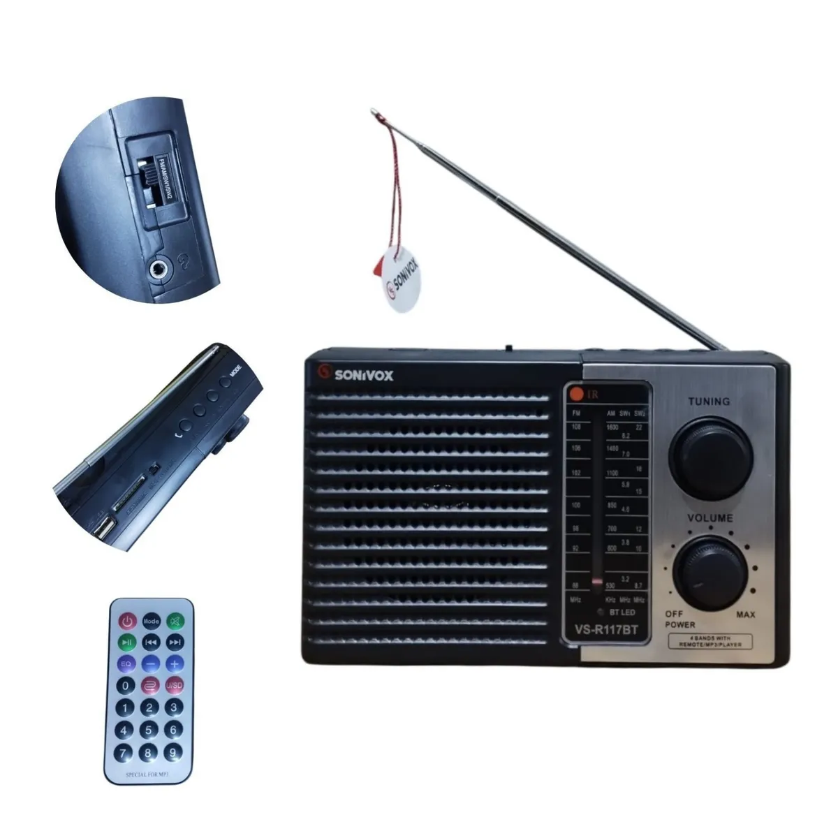 SONIVOX - Radio Portátil Sonivox VS-R117