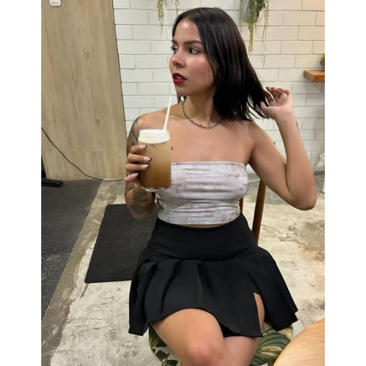 GENERICO - FALDA TABLEADA PARA MUJER